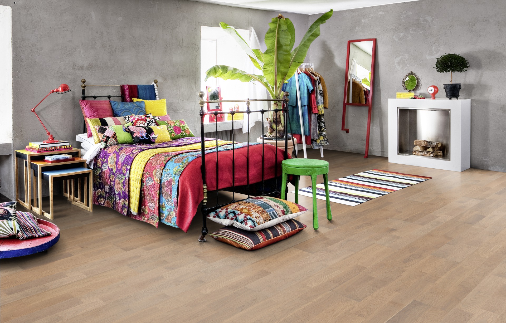 Паркетная доска Kahrs Песочная Дуб Портофино Portofino 152N38EK0VKW240 Variation 2423×200×15 фото в интерьере